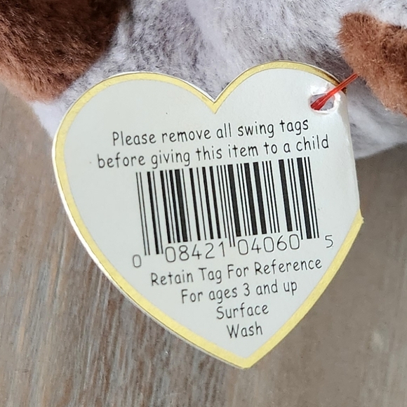 🦏 Ty Beanie Baby “Spike” the Rhino – 1996 Vintage Collectible Plush - Picture 13 of 16